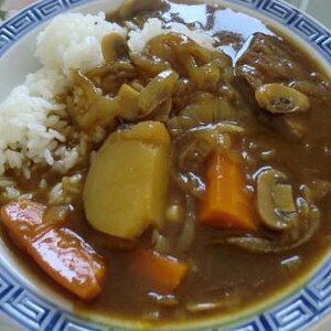 圧力鍋で　ごろごろ野菜カレー